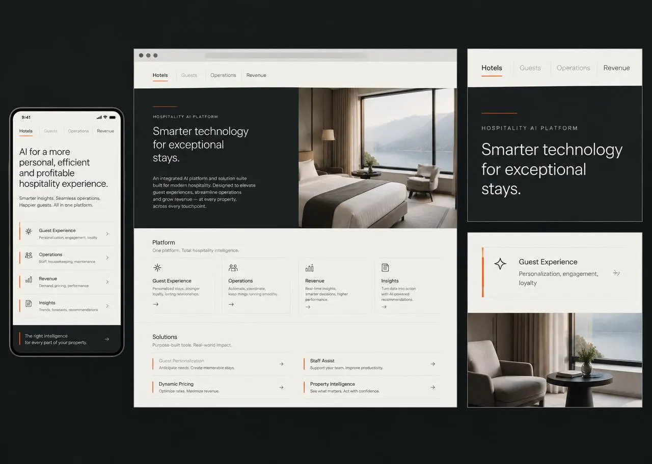 Generic hospitality technology platform across devices